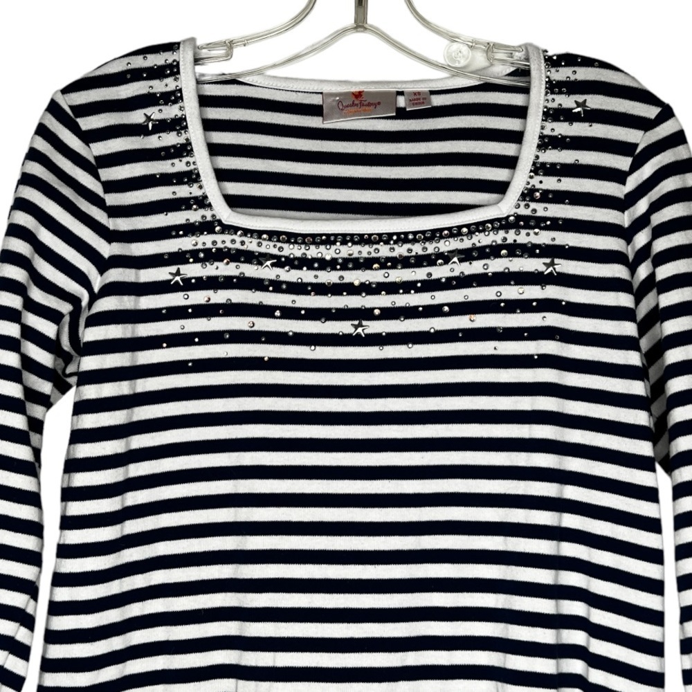 Quacker Factory Striped Top - Picture 2 of 7